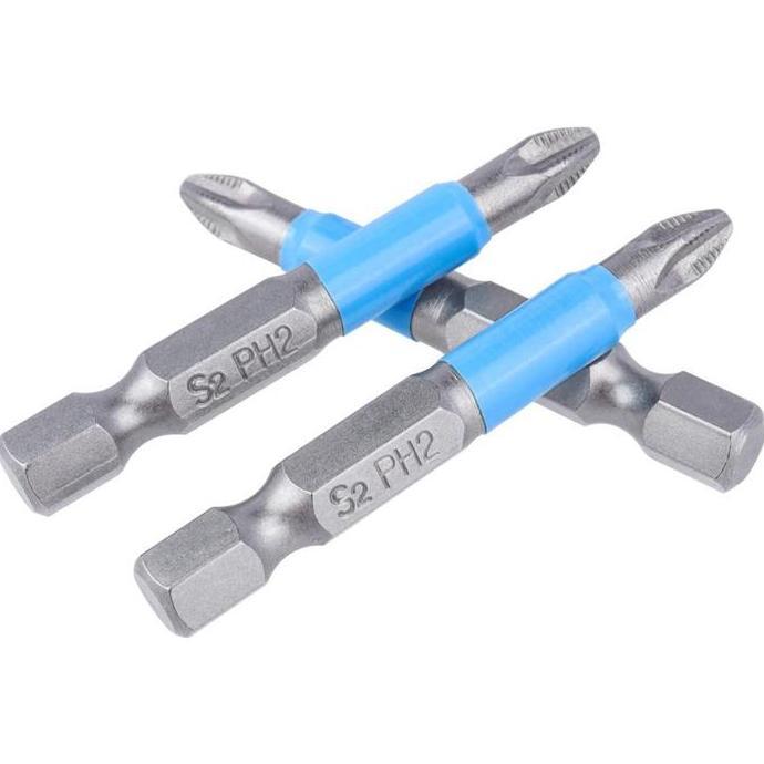 MALUKSHURE 10pcs Mata Obeng Baja Mata Bor Obeng Elektrik Hex Shank 50mm Mata Bor Obeng Magnet PH2