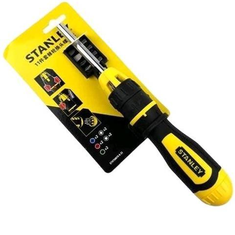 MALUKSHURE Stanley STHT68010-8 10Pcs Racheting Multi Bit Screwdriver