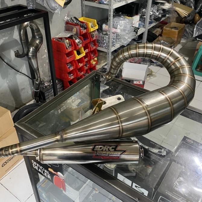 GRADIMOU knalpot racing drc victory stainless vespa smallframe pts special dll