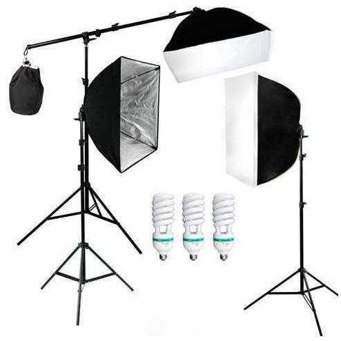 VEDORANAVA SET PERLENGKAPAN FOTO VIDEO STUDIO PAKET LAMPU LIGHTING SOFTBOX STUDIO