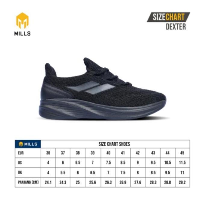 SEPATU SPORT MILLS DEXTER - SEPATU MILLS - SEPATU SPORT - SEPATU OLAHRAGA