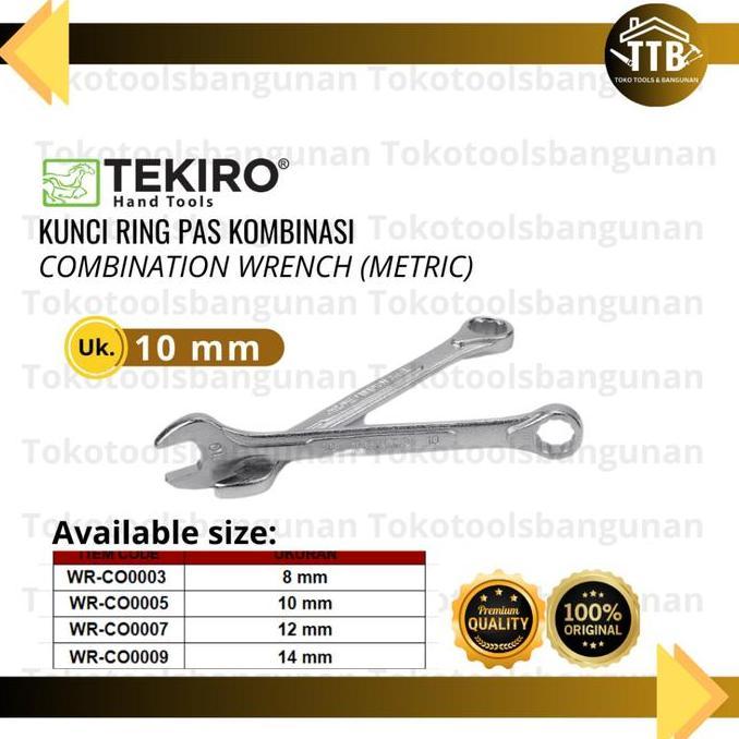 TEKIRO Kunci ring pas/Combination Wrench 8 10 12 14mm