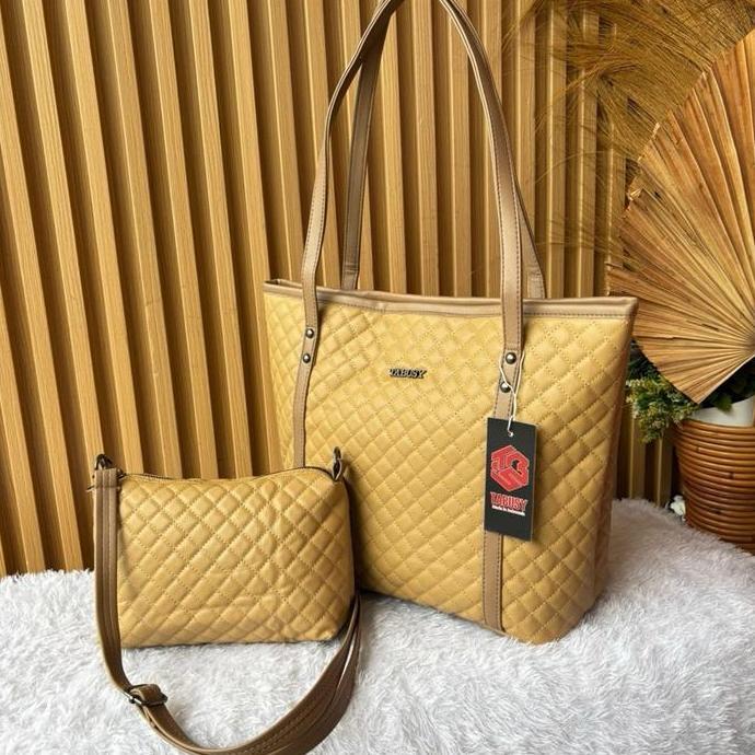 Tabusy tote bag namira set kulit,tas kuliah dan mengaji ibu2
