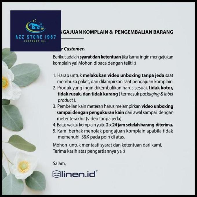 [Bahan Sprei Putih] Kain 100% Cotton Polos 400TC Lebar 300 cm