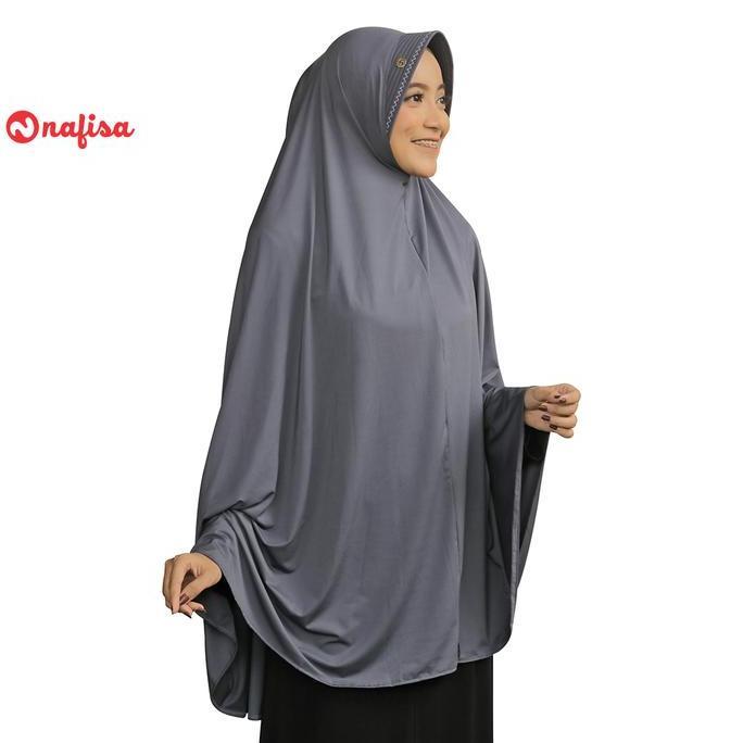 PROMO - Nafisa Ornella - Khimar Hijab Jilbab Instan Syar'i Jumbo Premium Bergo Cantik Pad Muslim