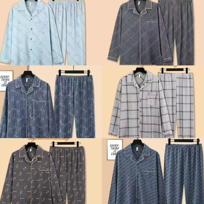 Baju Tidur Pria Baju Tidur Pria Remaja Katun Import Size 3Xl