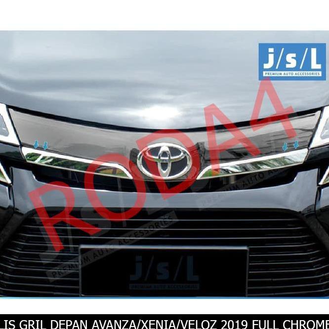 Lis Gril Depan Veloz 2019 Mobil Avanza Xenia Chrome