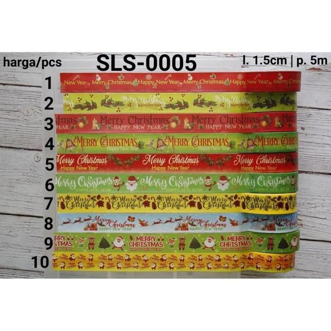 SLS-0005 Selotip kertas washi motif box kue kering natal christmas