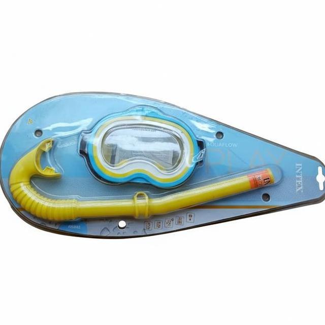 Alat Snorkeling Intex Kuning Set Masker Pipa Kacamata Renang Selam Dewasa Anak
