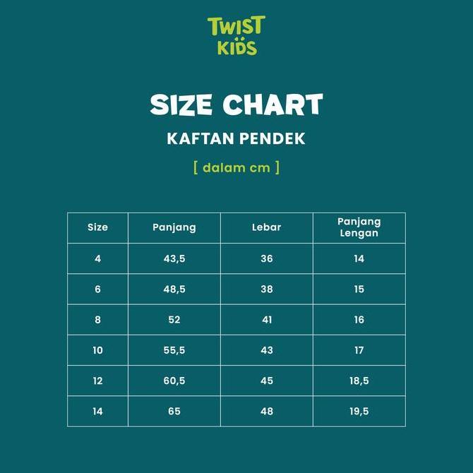 Twist Kids - LAST CALL Kemeja Koko Lengan Pendek Anak Laki-Laki Model Random