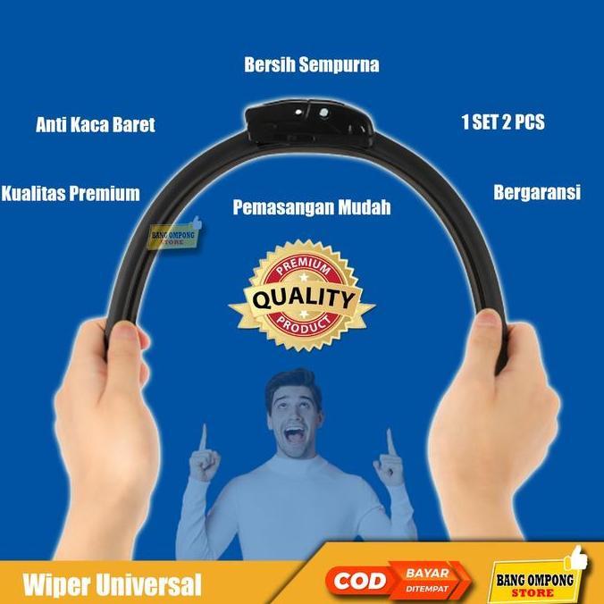 2 Pcs Wiper Kaca Mobil Cayla Sigra Wifer Sigra Cayla Depan