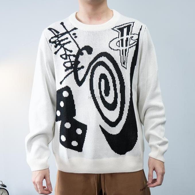 NIKE x STUSSY Natural Knit Sweatshirt Sweater Original JS