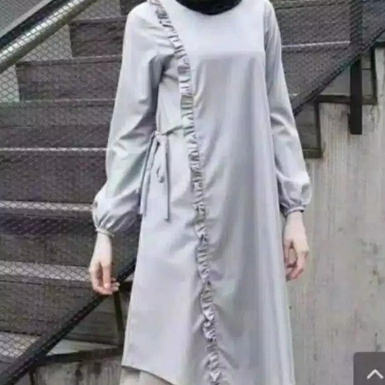 Original Tunik Rempel - Tunic Tunik Polos - Baju Atasan Wanita Kekinian - Baju Remaja Muslim