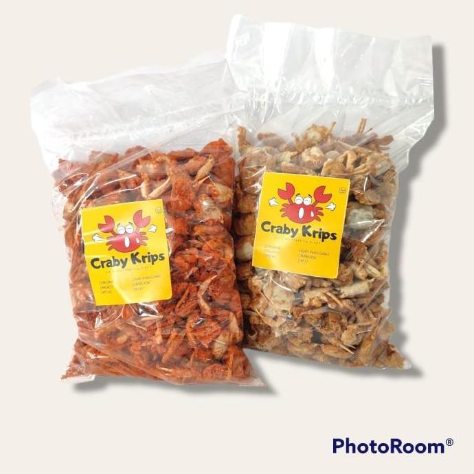 CRABY KRIPS 250gr - MAKANAN SNACK BABY CRAB CRISPY BABYCRAB KILOAN