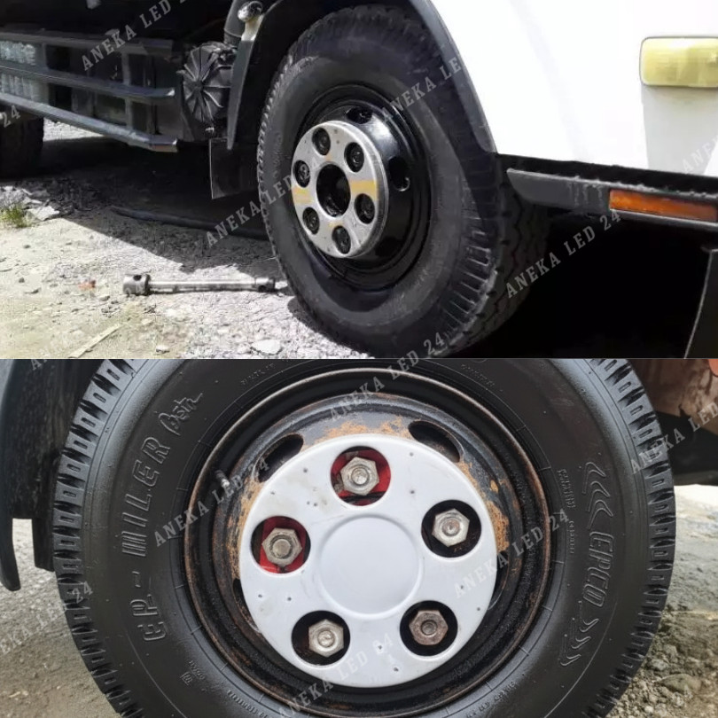 (1 PCS) Weldop Donat Truk Model Lubang 5 dan Lubang 6 Bahan Plat Tebal 1,2mm