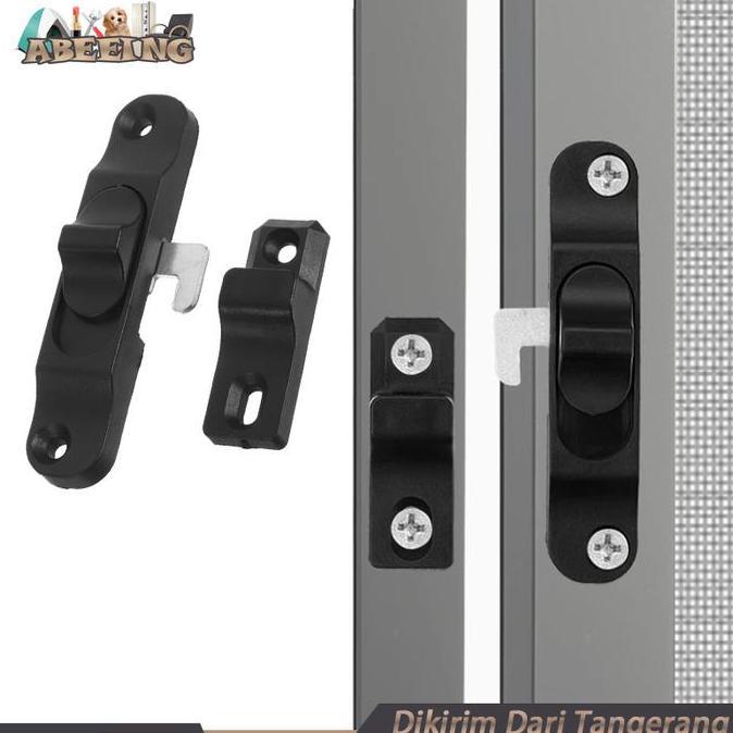 FKINAPE Grendel Kait Pintu / Pengunci Jendela Geser / Slot Jendela / Grendel Kodok