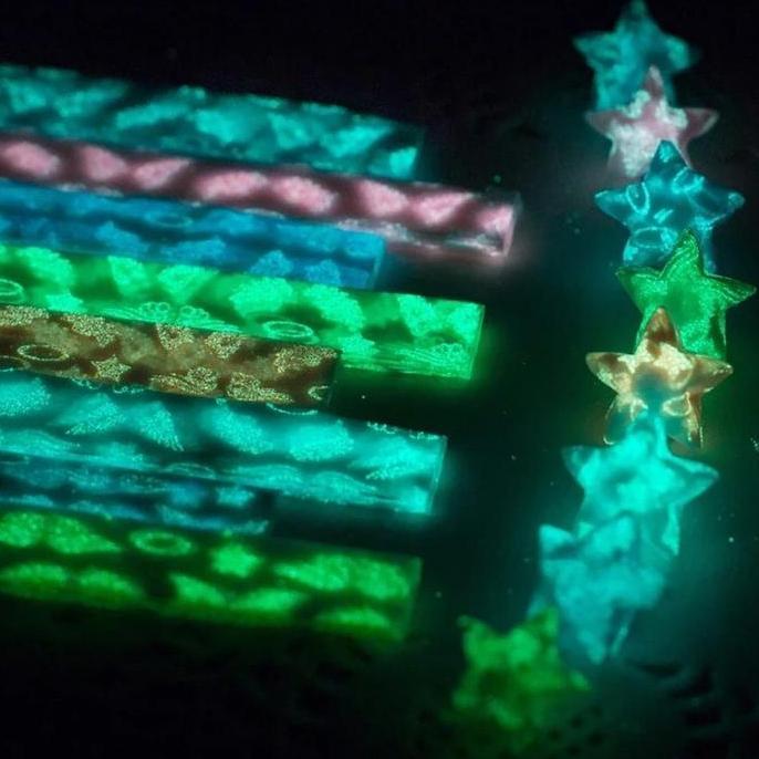 DISSORDE 300 Pcs Bintang Origami Star Origami Paper Kertas Bintang Origami Bintang Diy Prakarya Moti