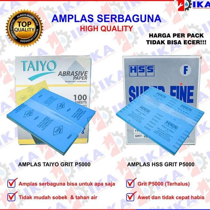 FKINAPE Amplas lembaran Taiyo hss Grit p5000 Terhalus harga 1 pack isi 100 lembar