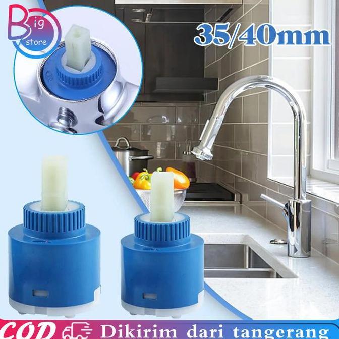 DISSORDE 35/40mm Jantung Kran Panas Dingin Universal Jantung Kran Air Panas Dingin Ceramic Catridge 