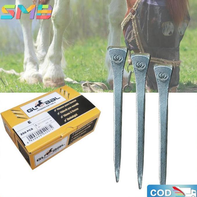 GIRARDY Paku Sepatu Kuda Untuk Race Dan Tunggang 250pcs-Paku Sepatu Tapal Kuda