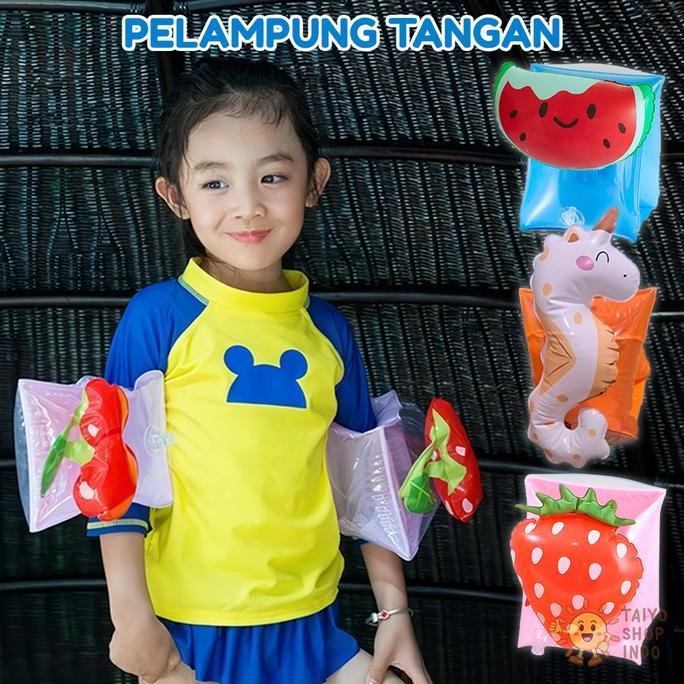 DISSORDE Pelampung Renang Tangan Anak Karakter Ban Lengan Berenang Animal Air