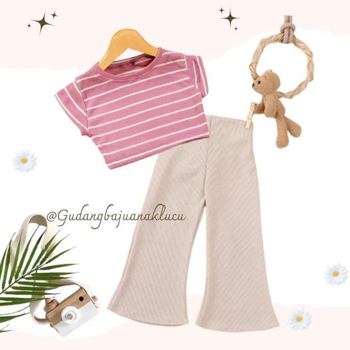 Ebijwaro- Setelan Dena 2-6Tahun/Oneset Anak Cutbray/Ootd Anak Gemoy