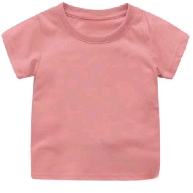 Promo Pe 24S/Baju Kaos Polos Anak Unisex Cowok Cewek Lengan Pendek Bahan Pe Semi Katun/Kaos Anak Pol