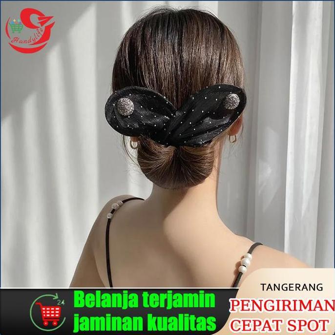 GIRARDY Jepit Rambut Korea Jepit Rambut Sanggul Jepitan Gulung Gaya Korea Mudah Untuk Rambut Bantal 