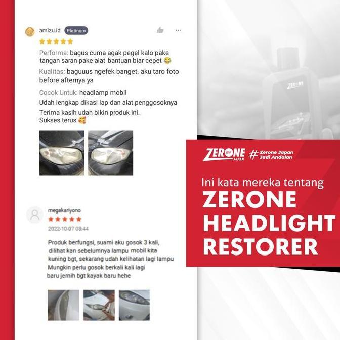 Grosir Pengkilap Lampu Mika Headlamp Menguning Zerone Headlight Restorer