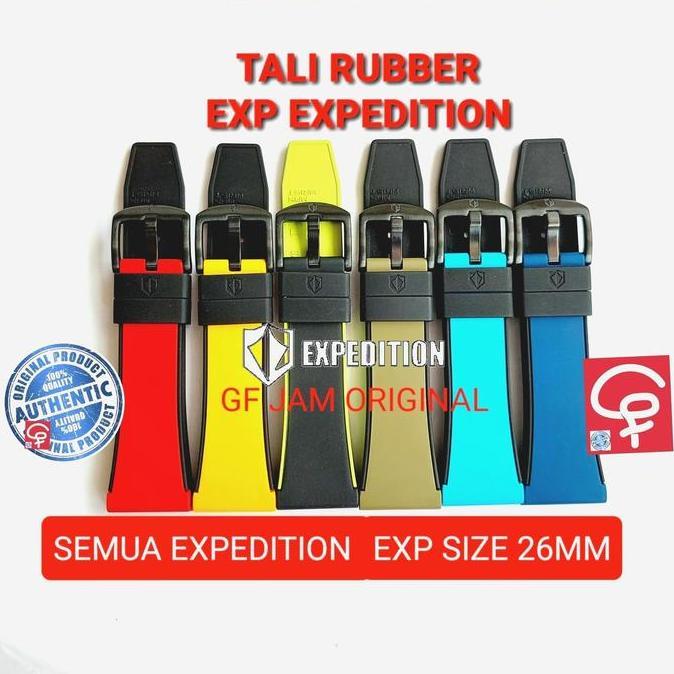 TALI KARET RUBBER 26MM EXPEDITION EXP ORIGINAL E6800 E6811 TWO COLOR