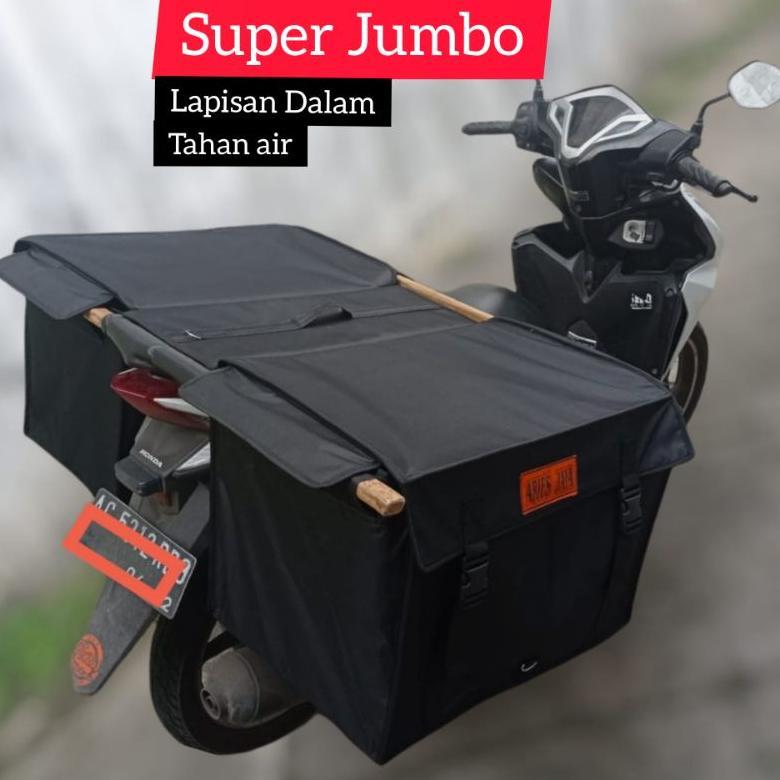 Tas Pos Obrok Kurir Sales Anti Air Tas Motor Tas Rengkek Tas Kargo Aries Jaya - Super Jumbo