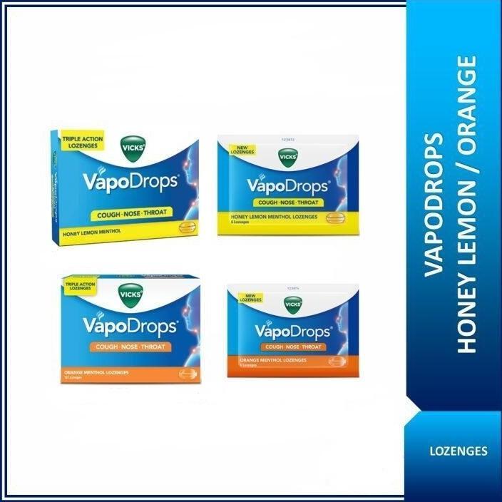 VICKS VapoDrops + Cough, Nose, Throat