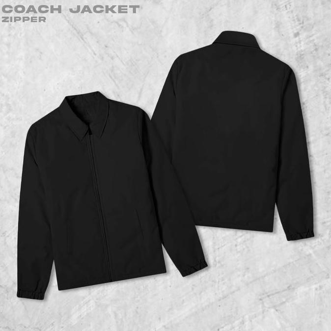 Untere- Fortklass Store Zipper Dito Jaket Coach Polos Pria Jaket Parasut Unisex Baju Kancing Keren P