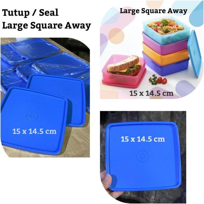 Sale Tutup Kotak Makan Large Square Away 15 X 14.5 Cm Tupperware