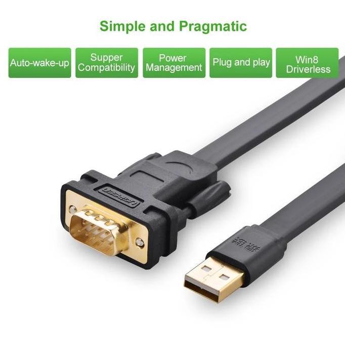 BEBAS ONGKIR - Usb to RS232 / DB9 Serial FTDI-FT232RL
