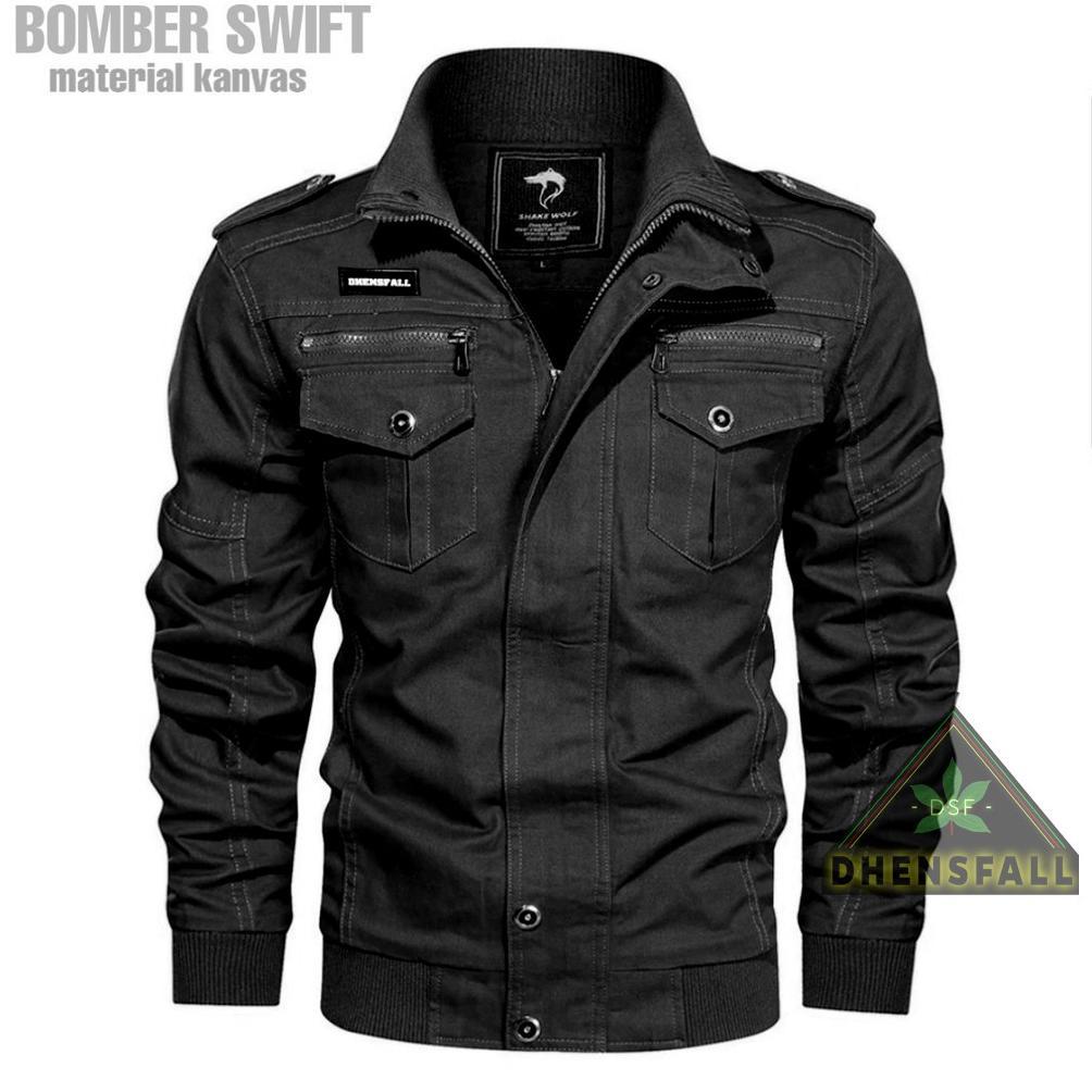 ORIGINAL JAKET BOMBER PRIA ORIGINAL JAKET BOMBER CANVAS PRIA / JAKET BOMBER POLOS SWIFT PRIA ORIGINA