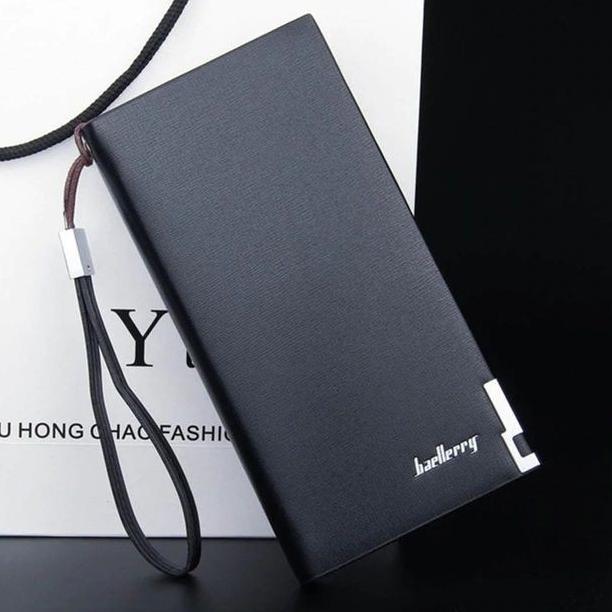 value pack baellerry sw002 dompet pria wanita panjang bahan pu leather premium baeos