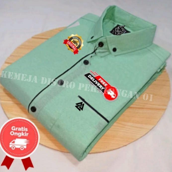 PAKET HEMAT KEMEJA POLOS LENGAN PENDEK PRIA - KEMEJA POLOS MOTIF LIST LENGAN PENDEK PRIA - KEMEJA KA
