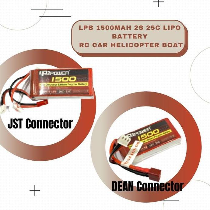 Lpb 1500Mah 2S 25C Lipo Battery Rc Car Helicopter Boat