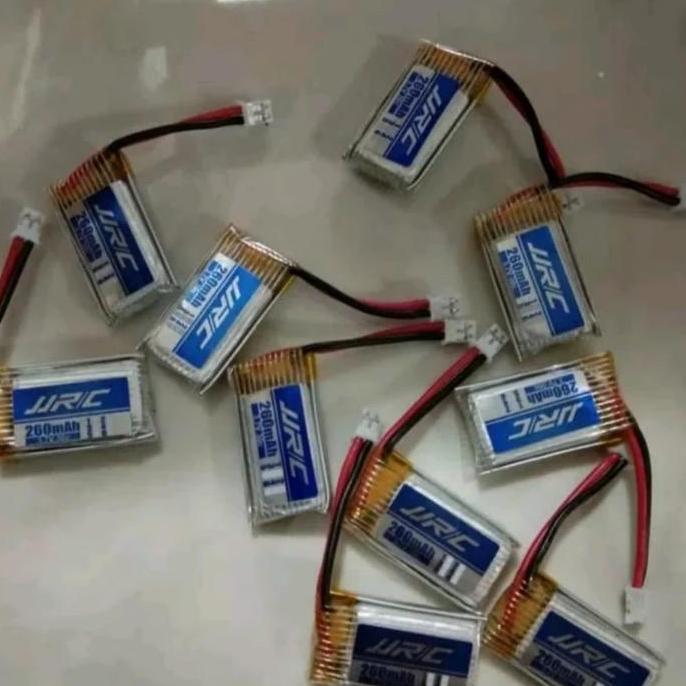 Baterai Battery Batre Lipo Jjrc 260Mah 30C 3.7V E010 E011 Nihu