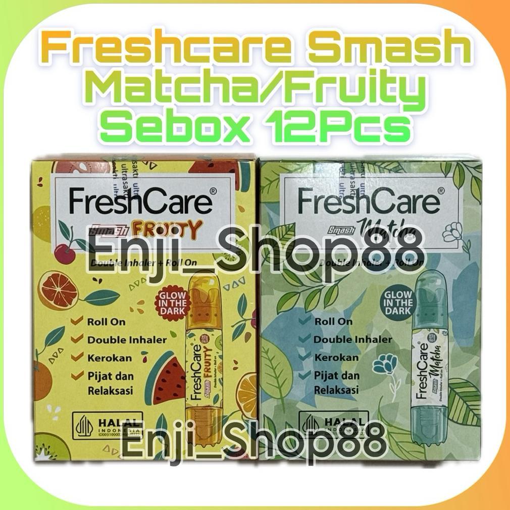 [ HARGA GROSIR 12PCS ] FRESHCARE SMASH FRUITY SEBOX 12PCS 1 BOX FRESHCARE SMASH MATCHA INHALER