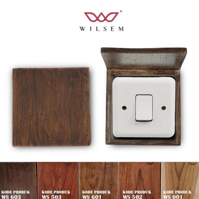 Frame Saklar Lampu Kayu Jati Asli 100% 3D Glow in the Dark/Frame Saklar