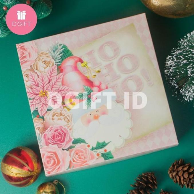 Box Natal 22x22 Dus Natal Kue Kering Christmas Packaging Kue Hampers
