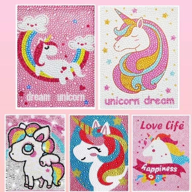 DIY DIAMOND PAINTING KIDS CRAFT ACTIVITY UNICORN LOVER