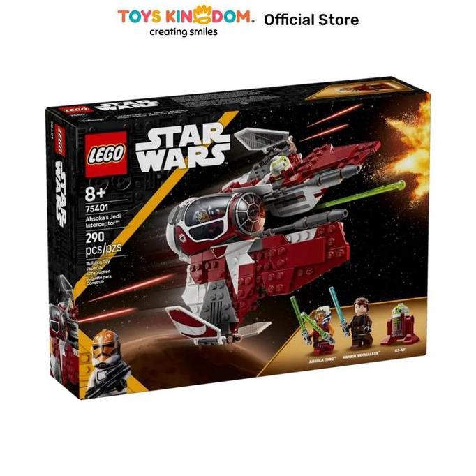 Toys Kingdom Lego Star Wars Ahsokas Jedi Interceptor Set 290 Pcs 75401 - Merah Kids Toy Toys Block B