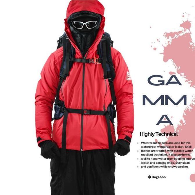 BOGABOO JACKET GORETEX 3 LAYER GAMMA WATERPROOF Pria Wanita outdoor