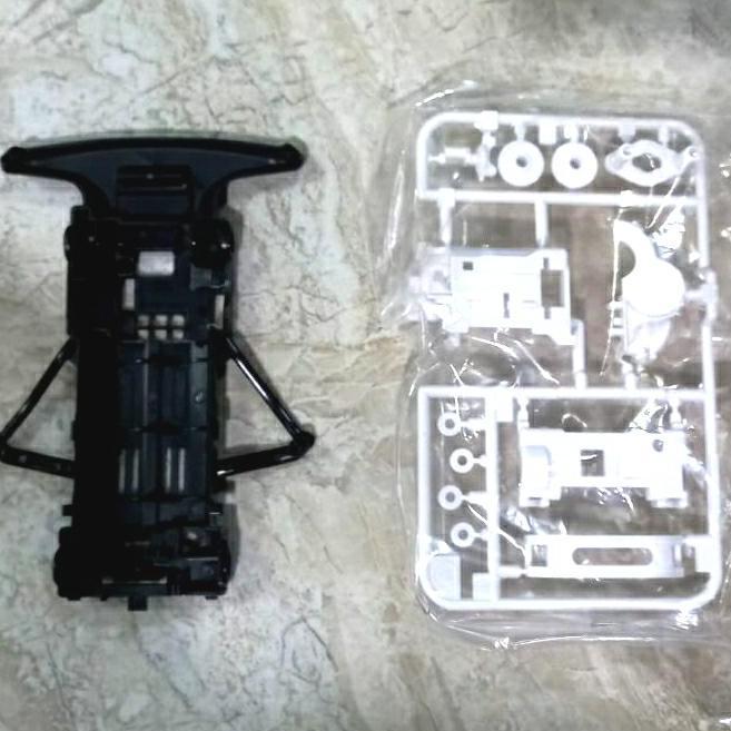 Chassis SFM Carbon + Gearbox putih SFM Tamiya Original