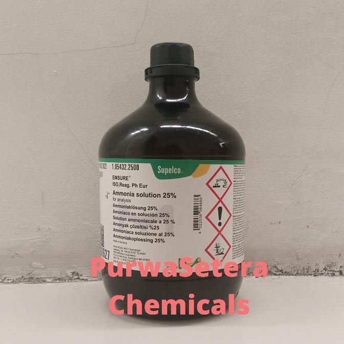 Ammonia Solution 25% Pro Analysis 1L | 105432 | Larutan Amonia Terlaris