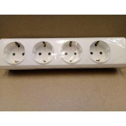 Stop Kontak BROCO / Terminal BROCO / Stop Kontak 4 Lubang Putih BROCO