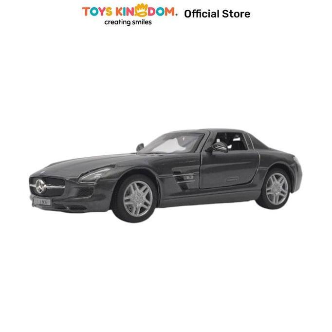 Toys Kingdom Top Gear Kinsmart 1:36 Diecast Mercedes Benz Sls Amg Random Miniatur Mobil Mobil-Mobila